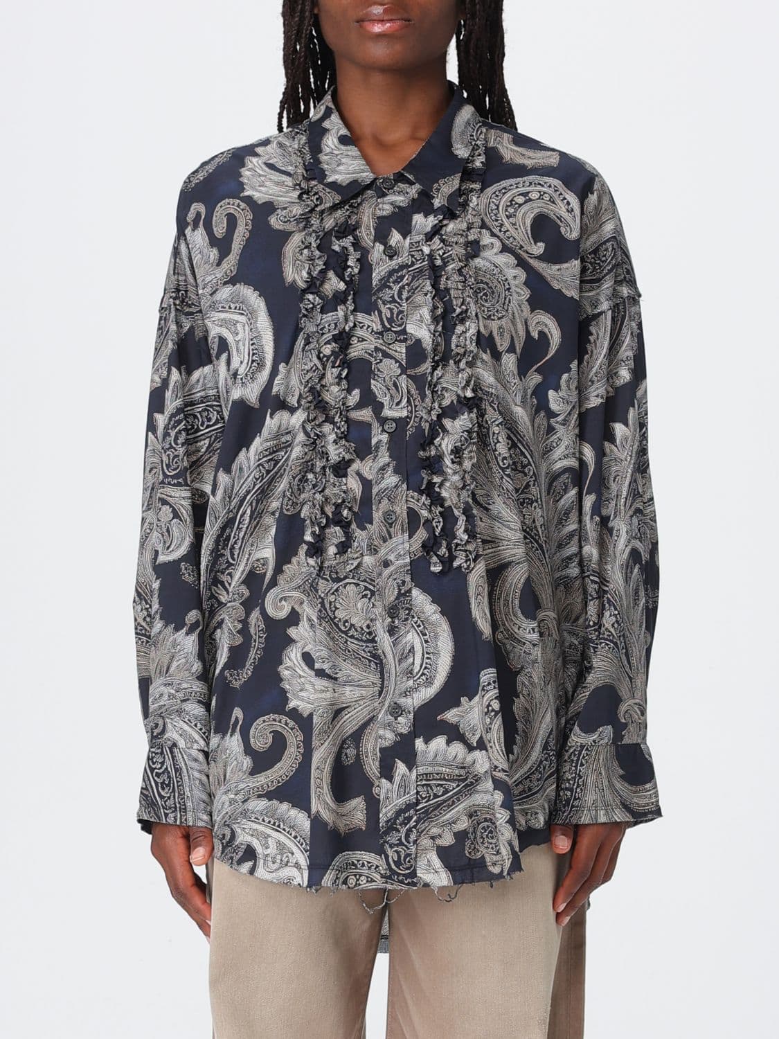 R13 Paisley Cotton Shirt