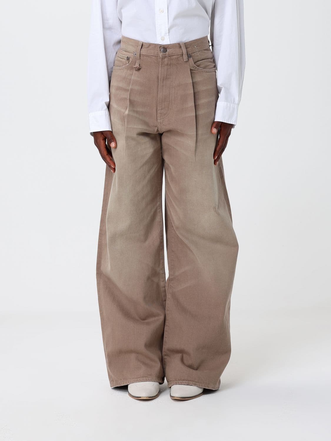R13 Denim Wide-Leg Jeans