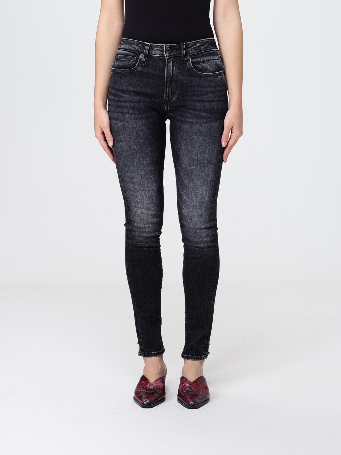 R13 Stretch Denim Skinny Jeans