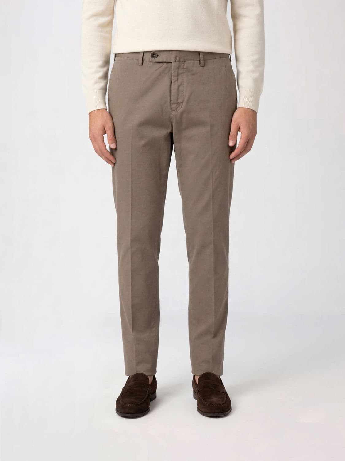 Pt01 Stretch Cotton Chino Trousers