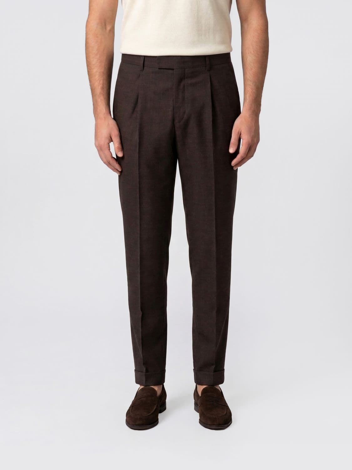 Pt01 Stretch Virgin Wool Tailored Trousers