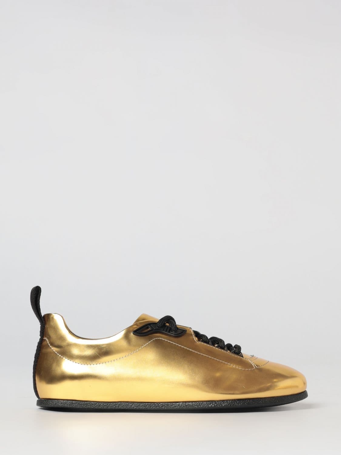 Moschino Couture Men's Laminated Leather Sneakers