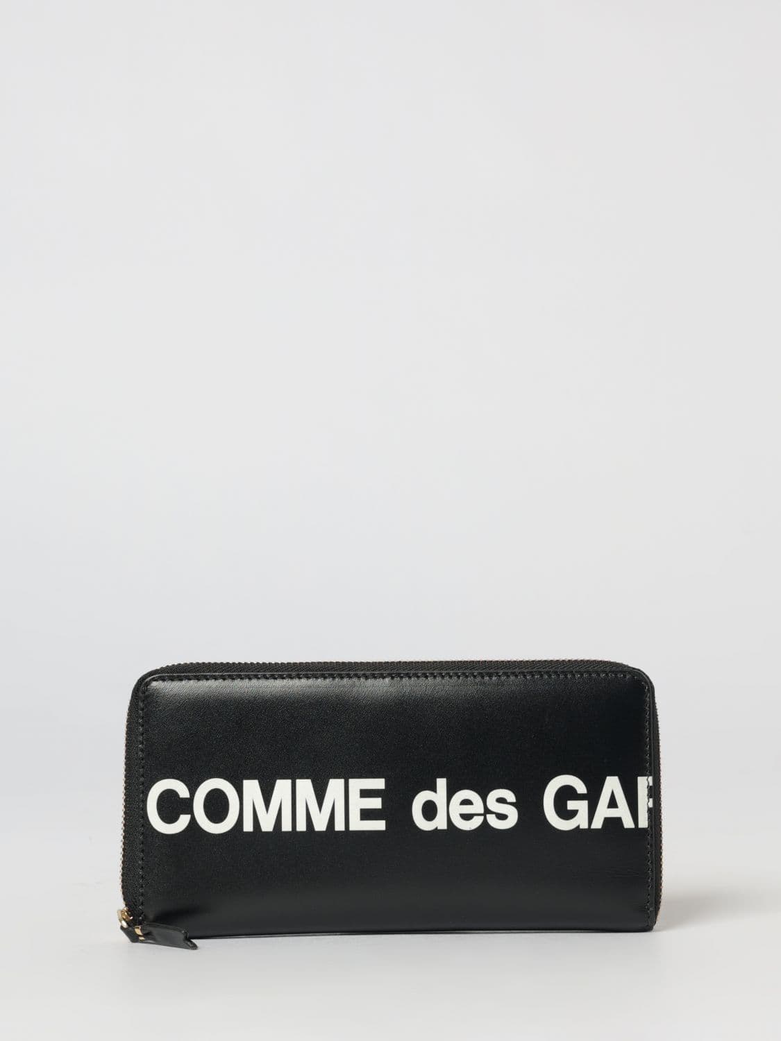 Comme Des Garçons Wallet Leather Wallet with Printed Logo · OS