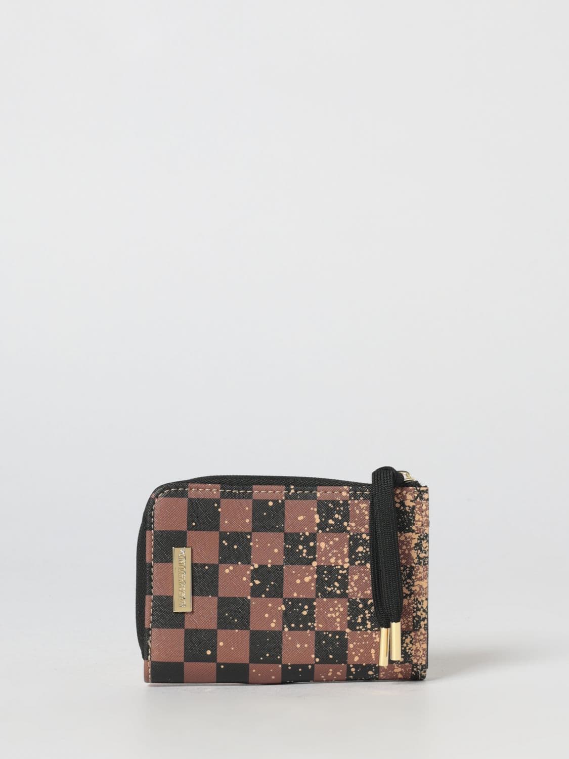 Sprayground Henny Spritz Checkered Saffiano Coated Cotton Wallet