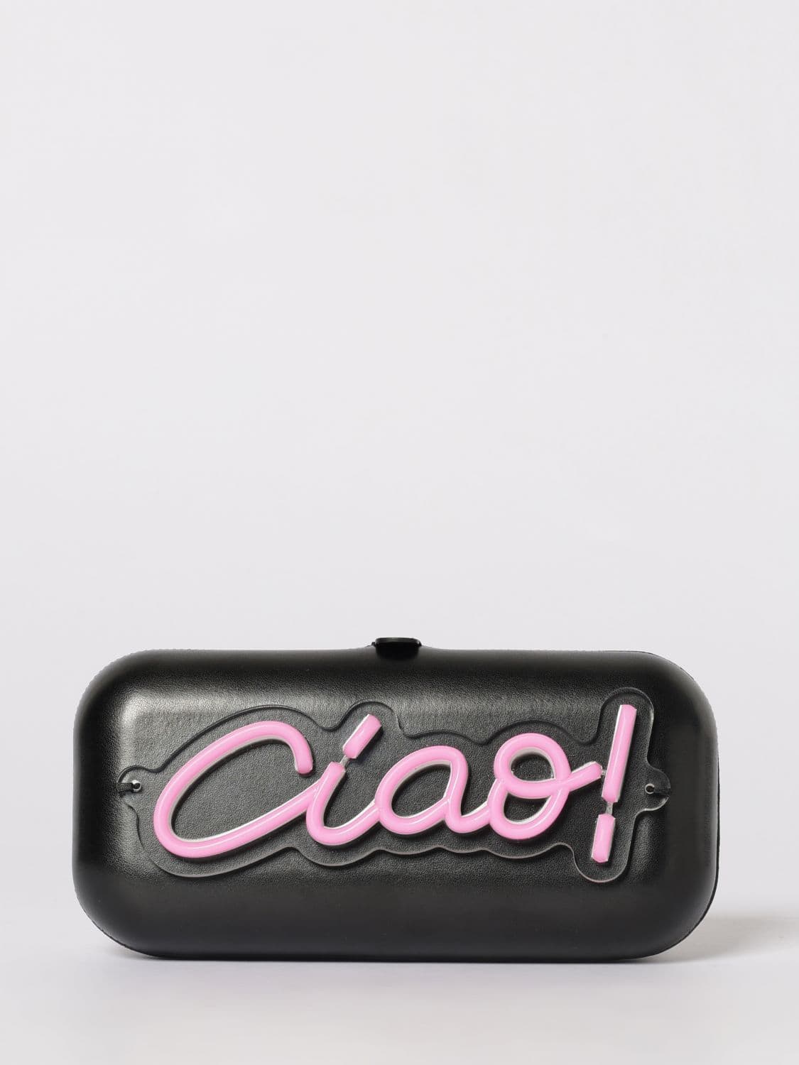 Moschino Couture Neon Ciao! Polyurethane Clutch · OS