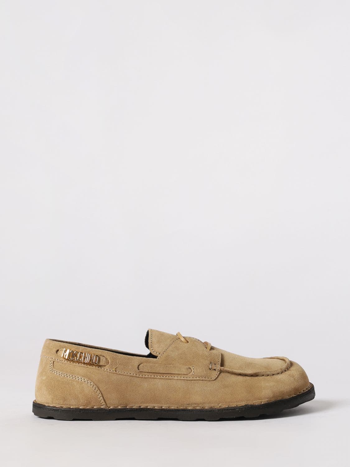 Moschino Couture Suede Boat Loafers