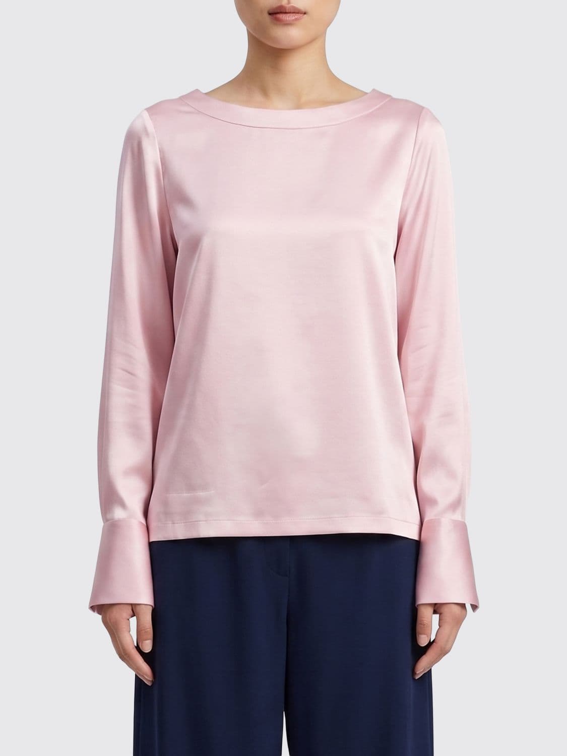 Mazzarelli Basic Stretch Silk Blouse