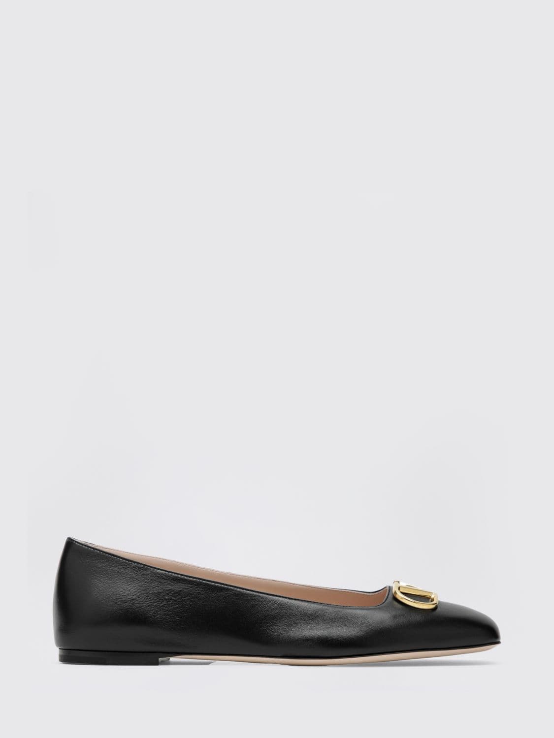 Valentino Garavani VLogo Signature Leather Ballerinas