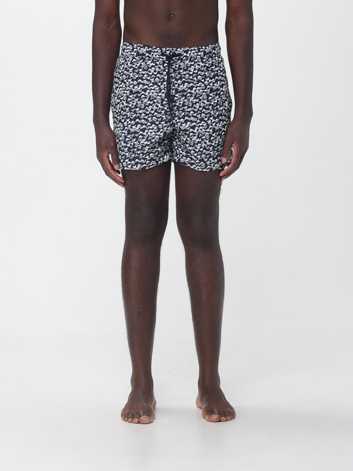 Emporio Armani All-Over Logo Polyester Swimsuit