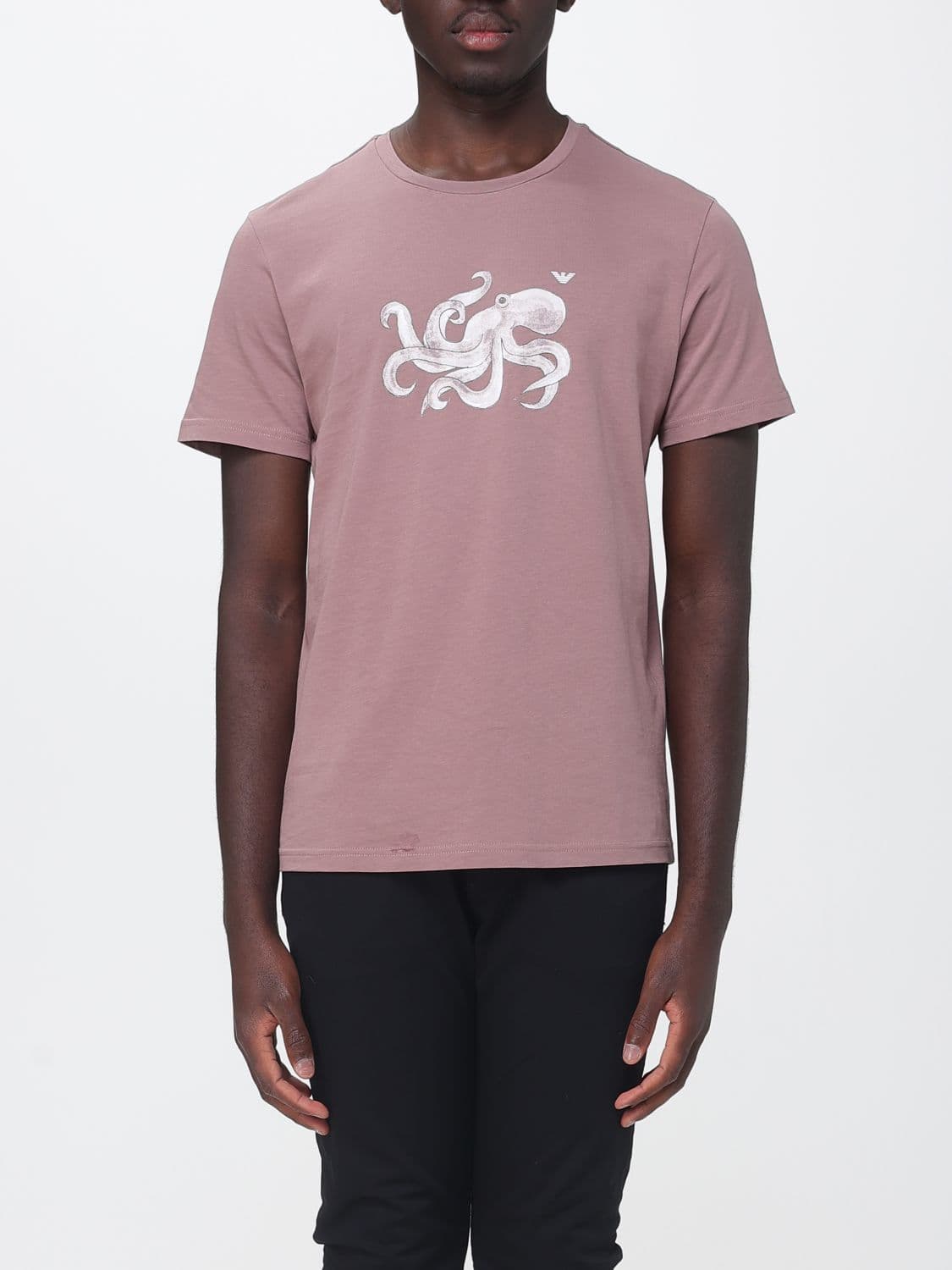 Emporio Armani T-Shirt Men color Lilac