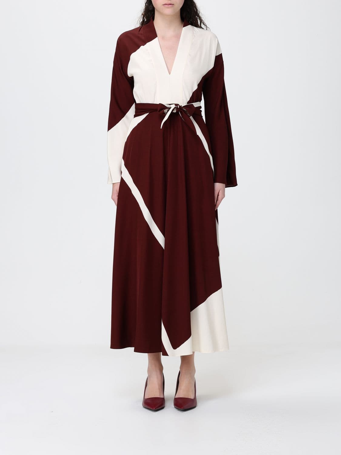 Alberta Ferretti Viscose Midi Dress