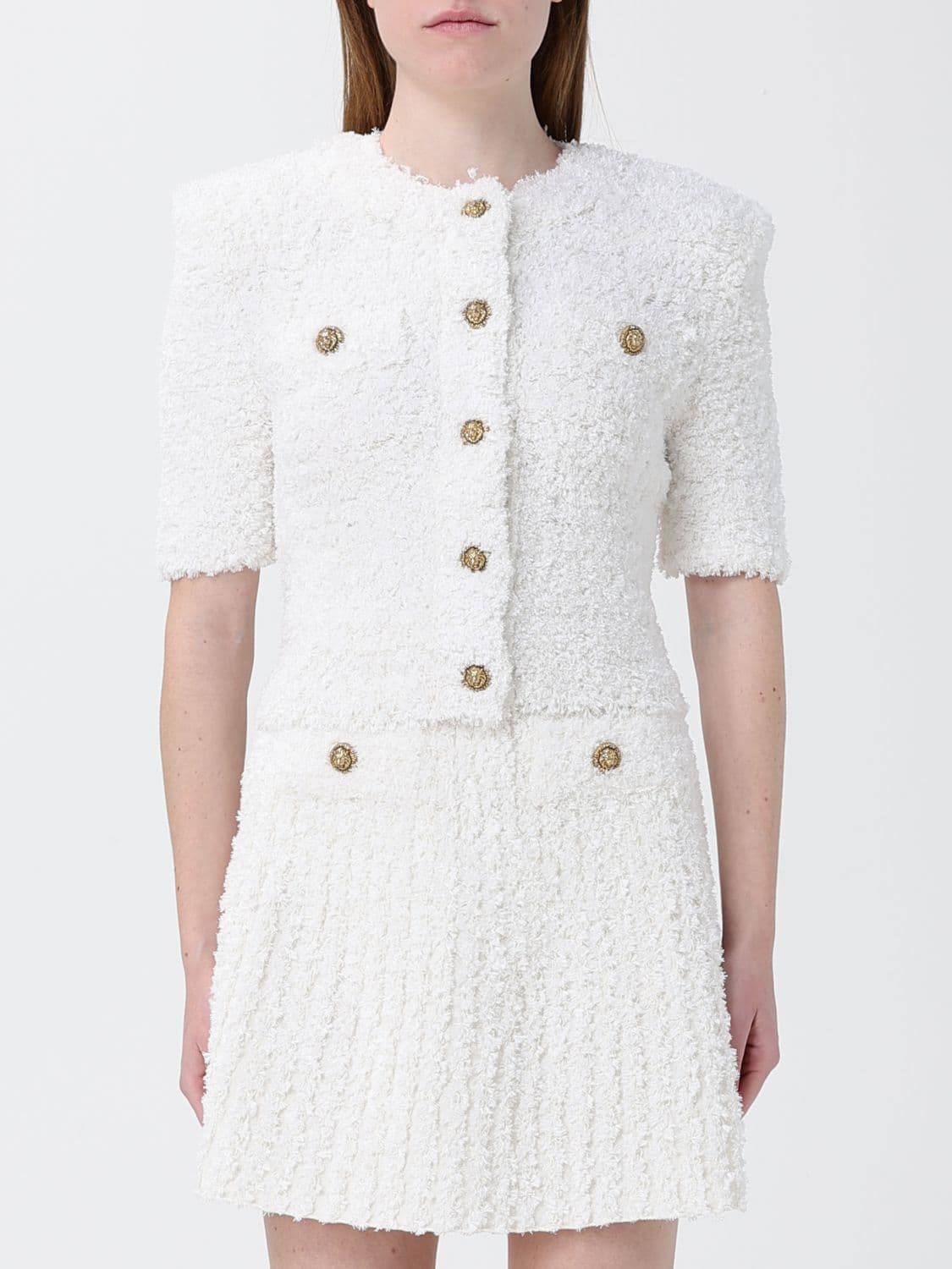 Balmain Cotton Blend Cardigan