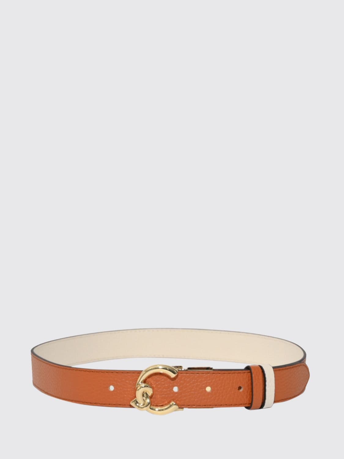 Coccinelle C-Me Reversible Hammered Leather Belt