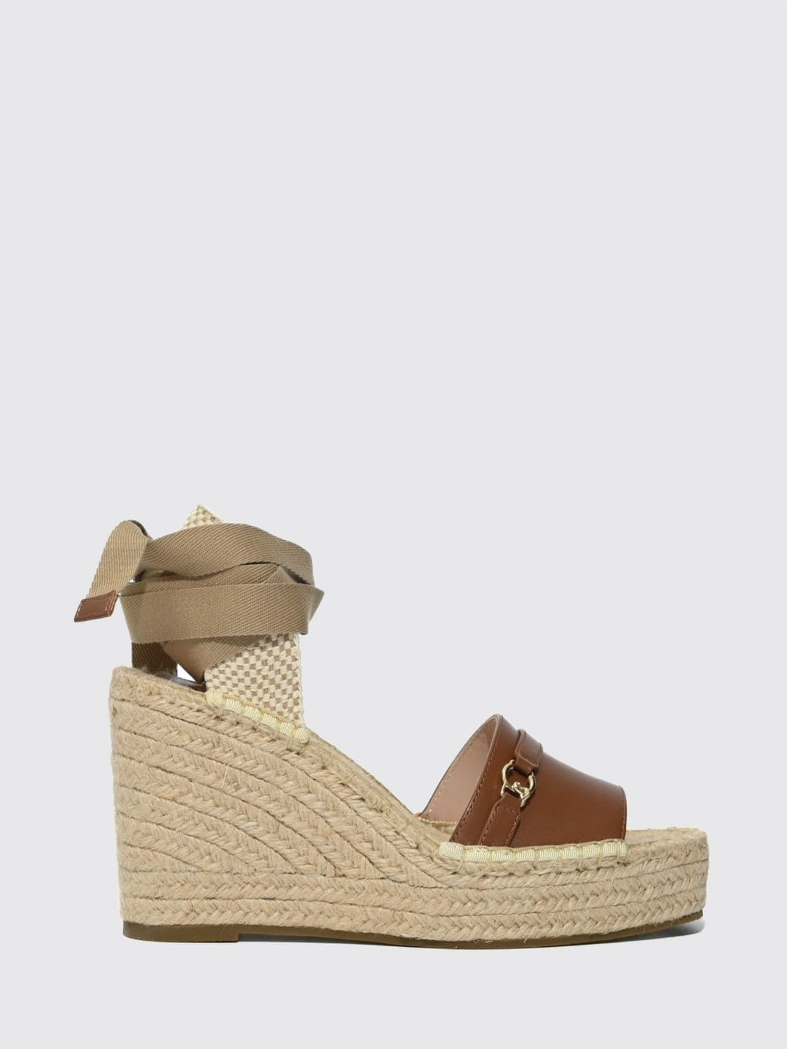 Coccinelle Leather and Jute Espadrilles