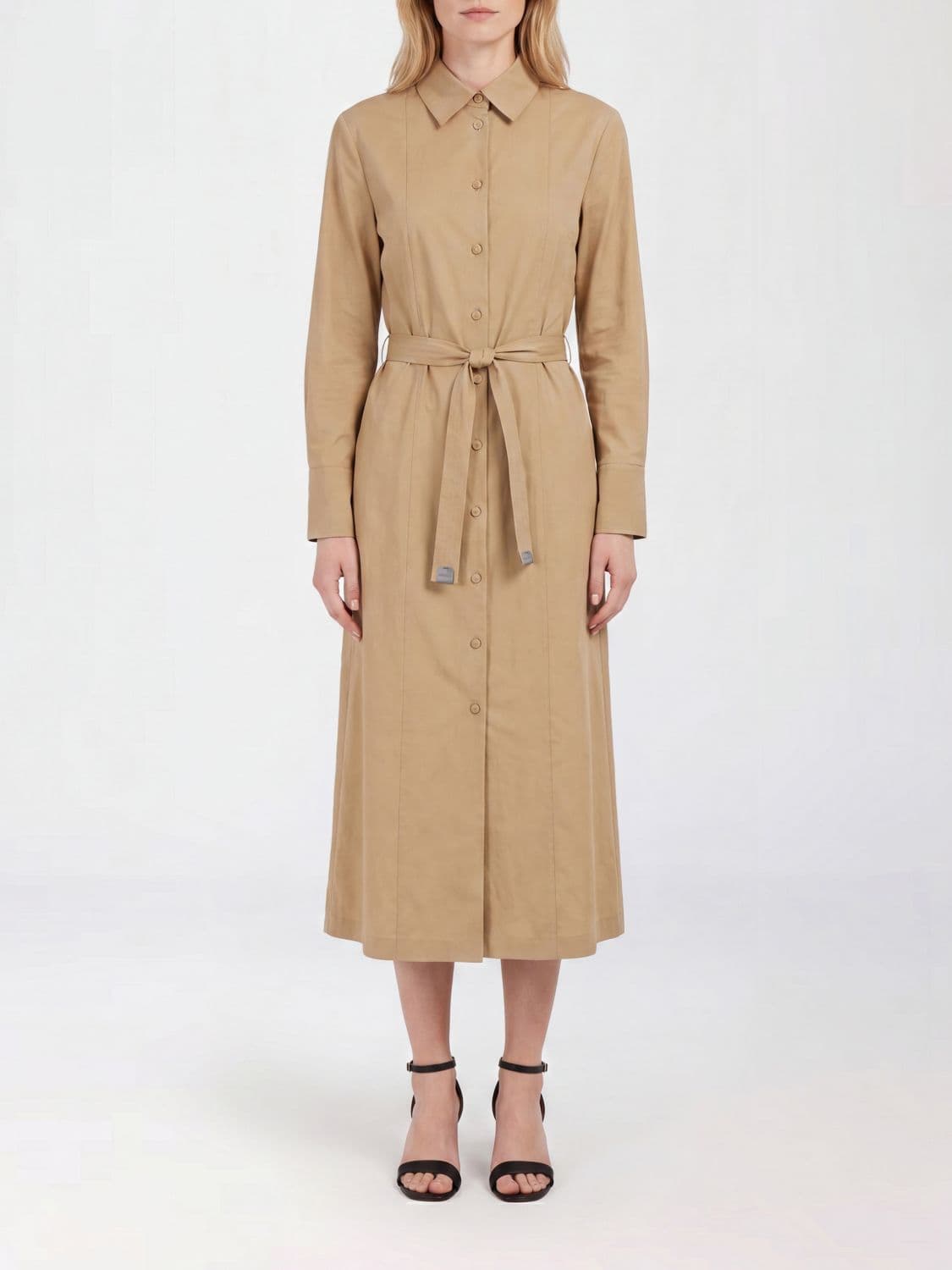 Max Mara Nordica Chemisier Dress in Linen Blend