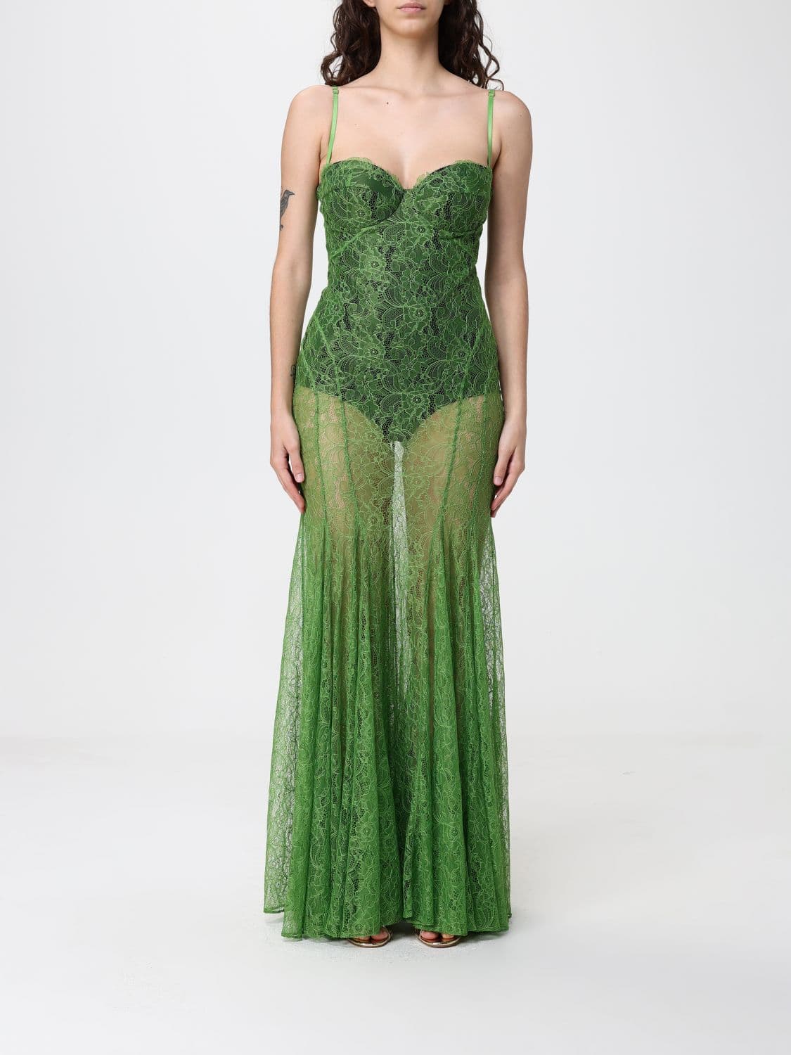 Elisabetta Franchi Lace Slip Dress