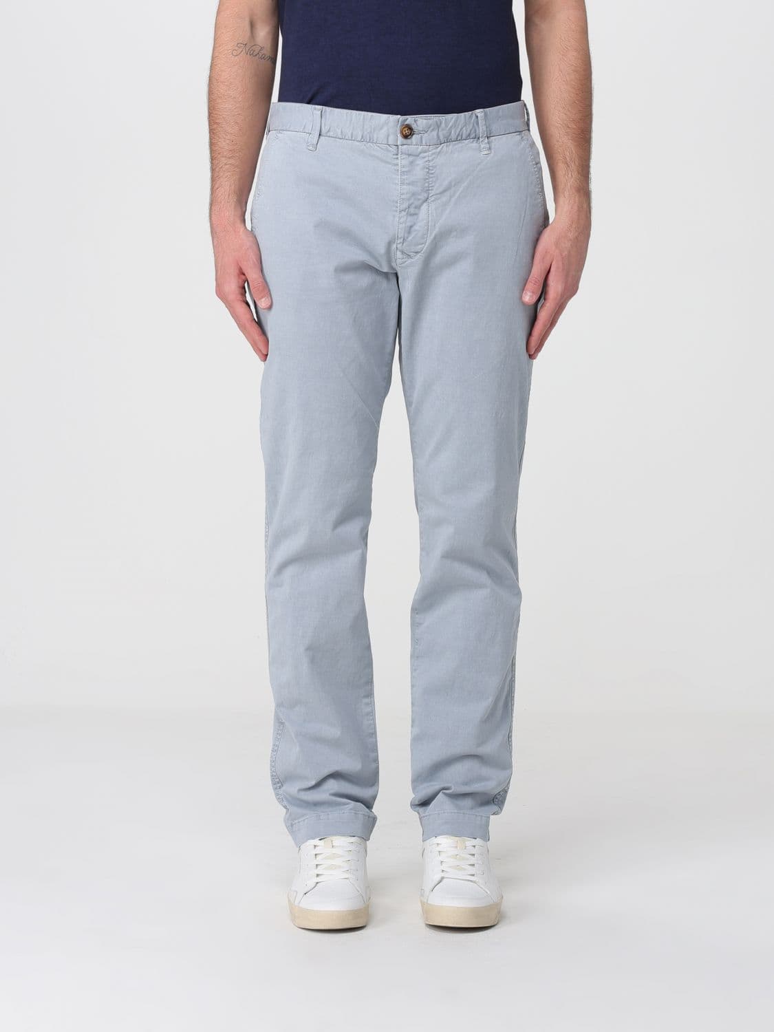 Blauer Stretch Cotton Chino Trousers