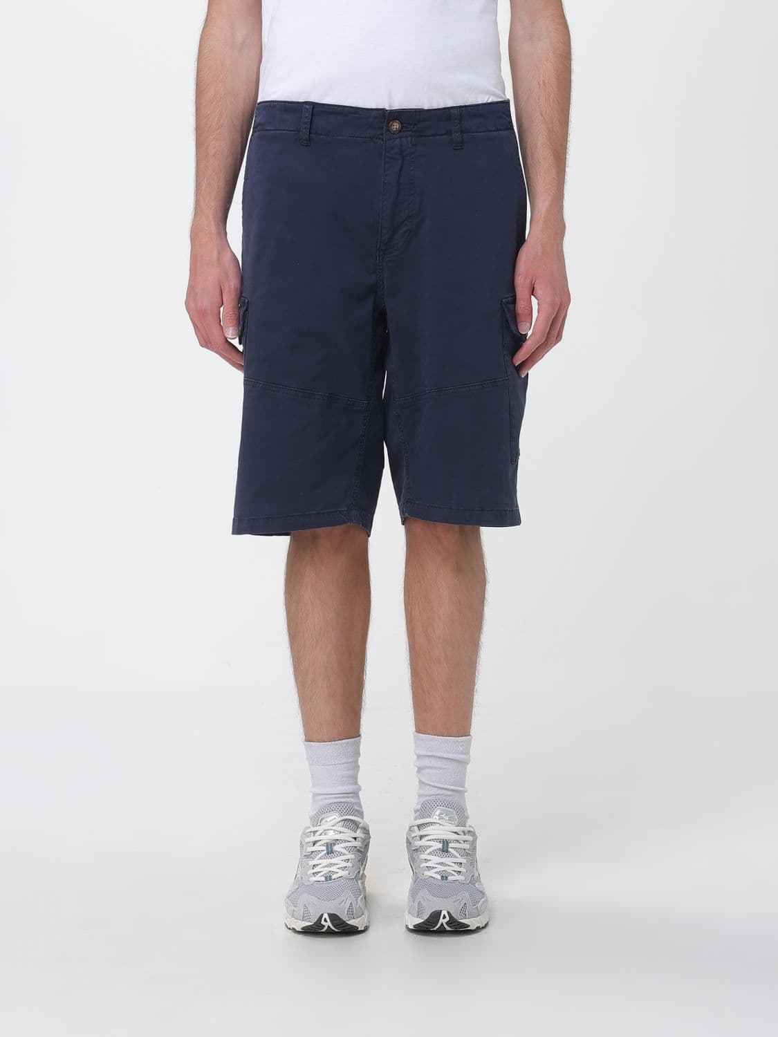 Blauer Stretch Cotton Cargo Shorts