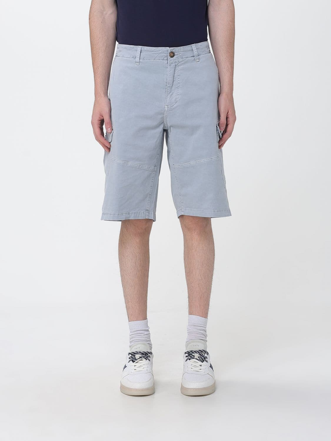 Blauer Stretch Cotton Cargo Shorts