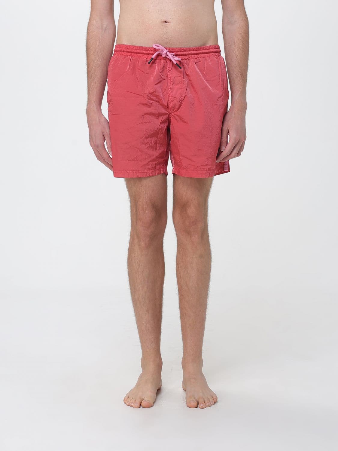 Blauer Nylon Swimsuit with Drawstring