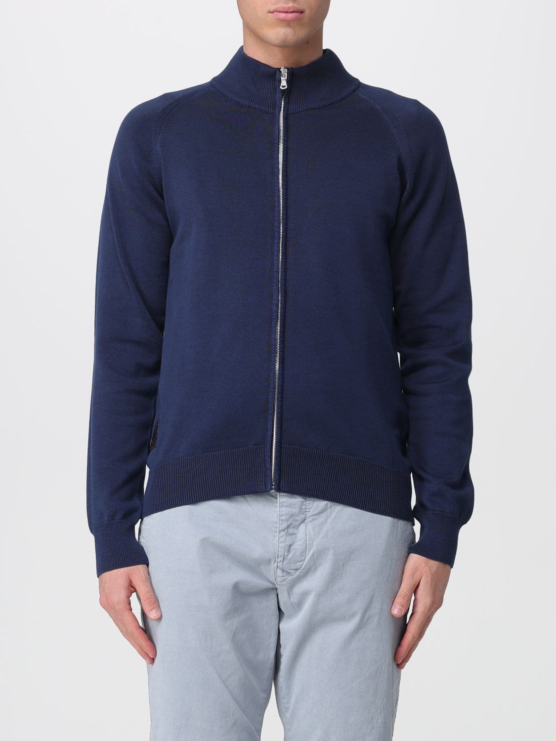 Blauer Cotton Zip Cardigan