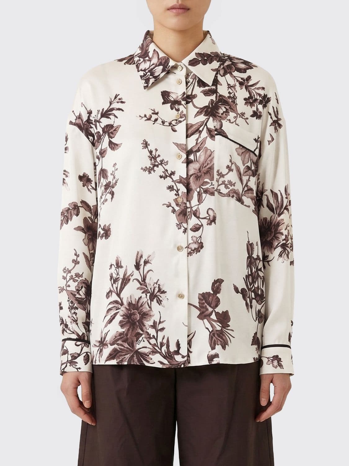 Liu Jo Viscose Shirt with Floral Print