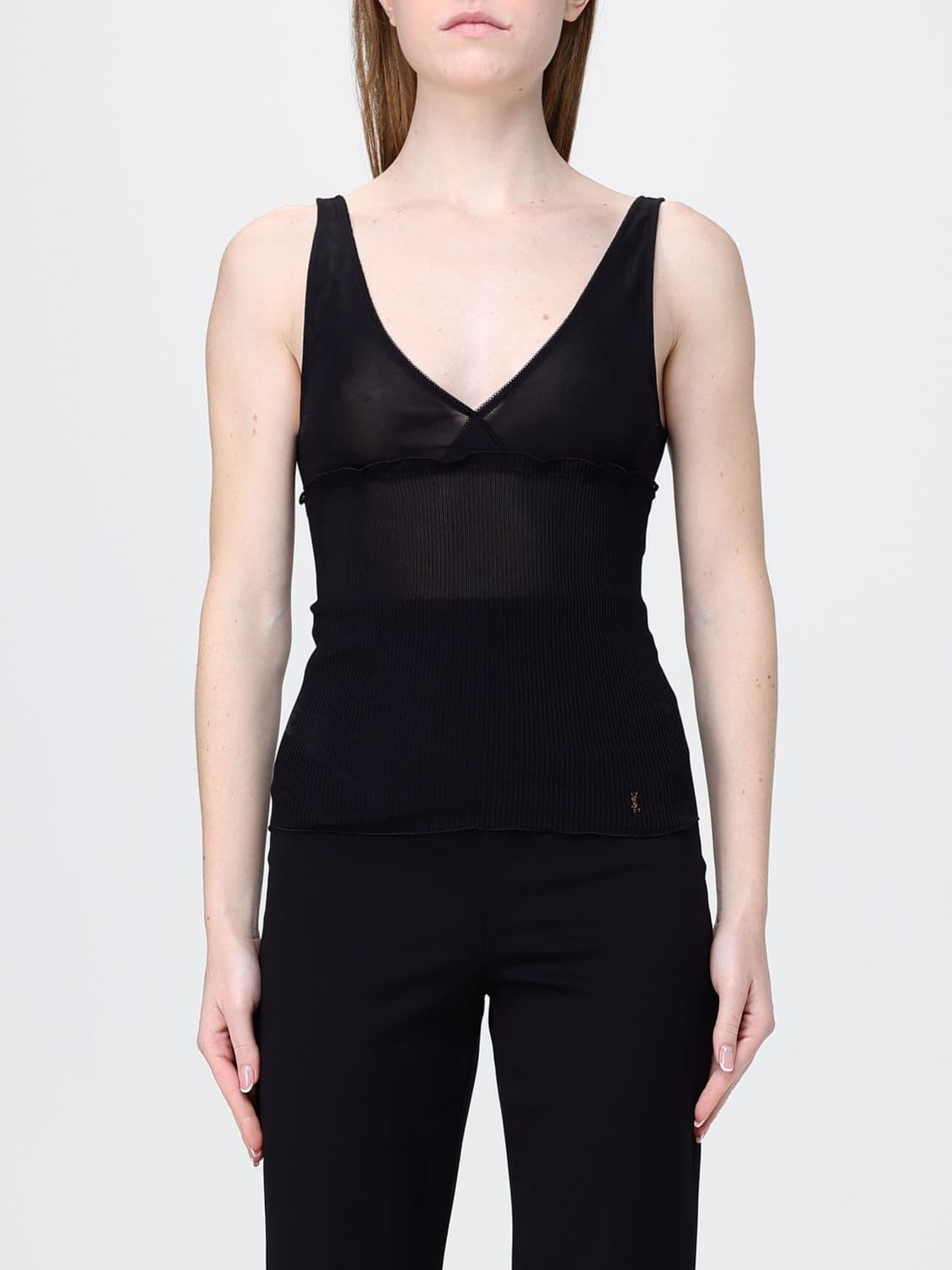 Saint Laurent Silk Basic Top · L