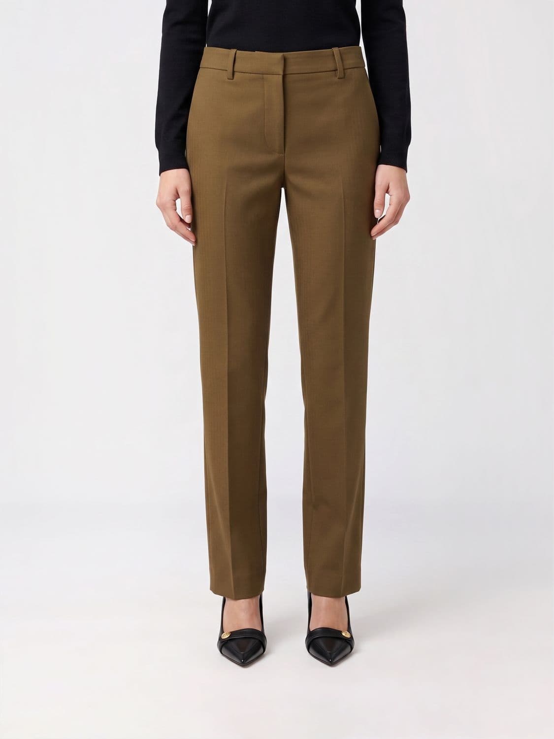Burberry Wool Slim Fit Trousers