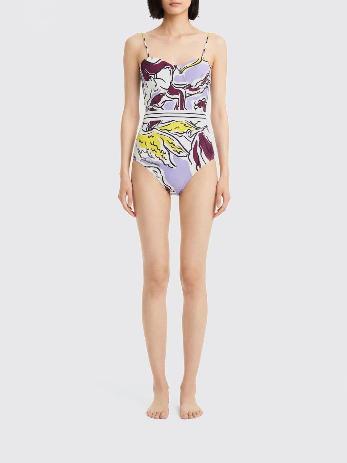 Tory Burch Printed Polyamide One Piece Swimsuit