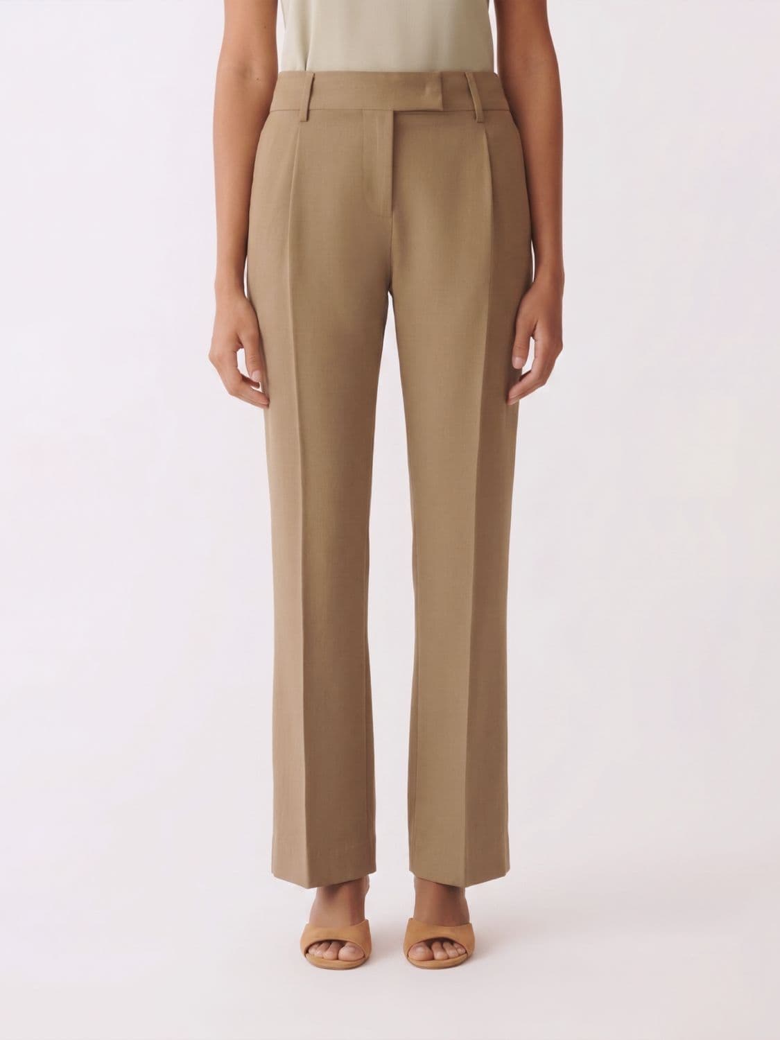 Fabiana Filippi Linen Blend Tailored Trousers