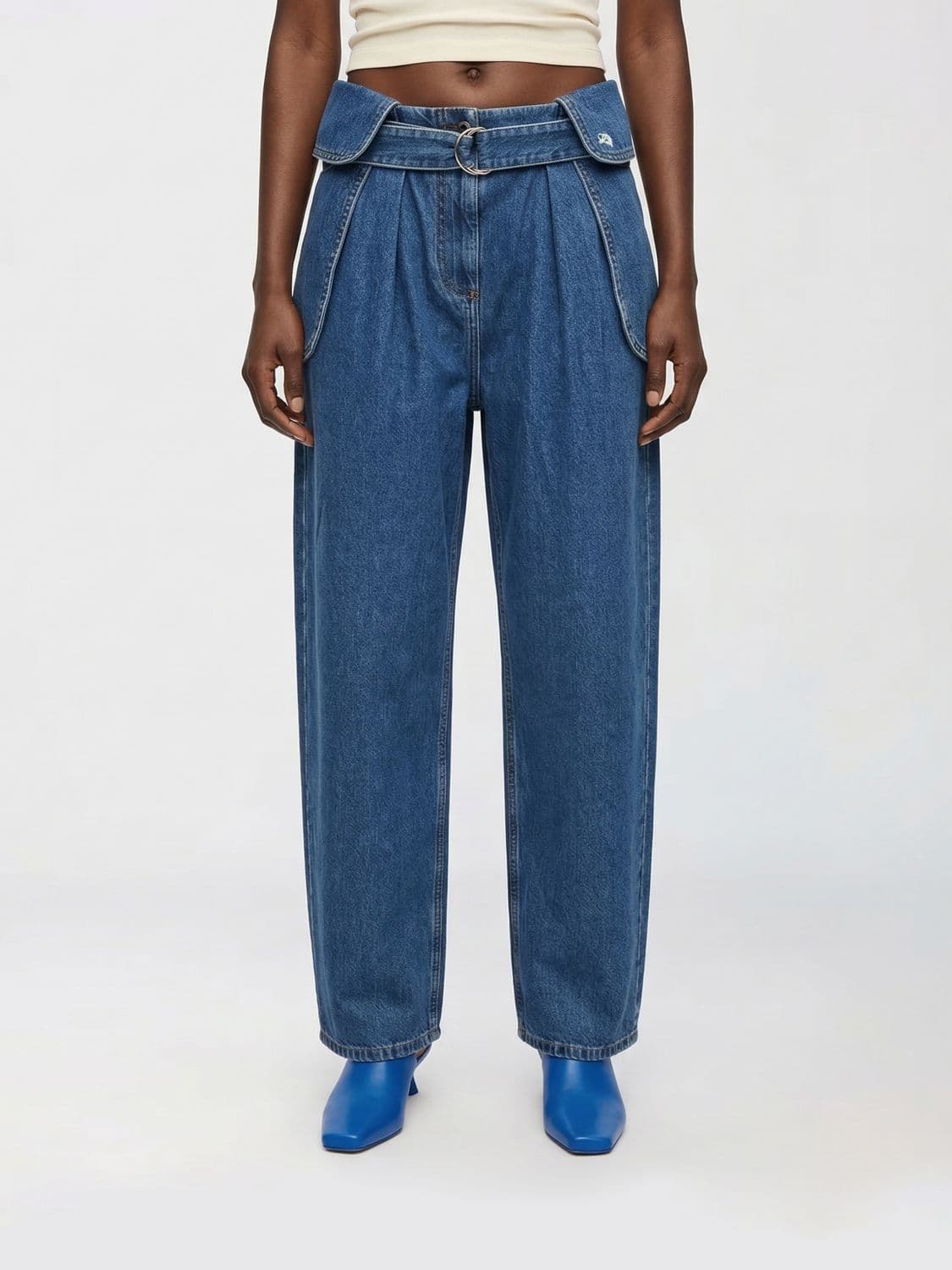 Loewe Cotton Denim Cargo Jeans