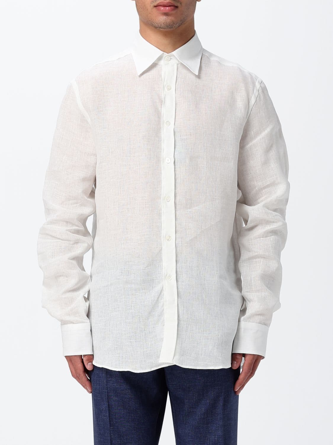 Canali Basic Linen Shirt · 3XL