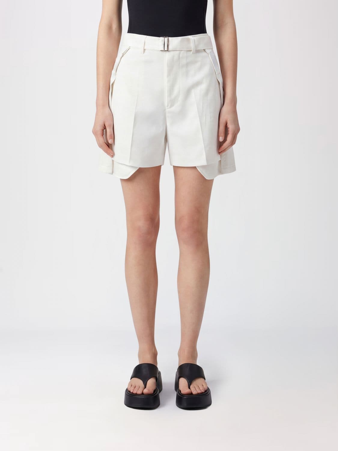 Sacai Wool And Cotton Shorts · 2