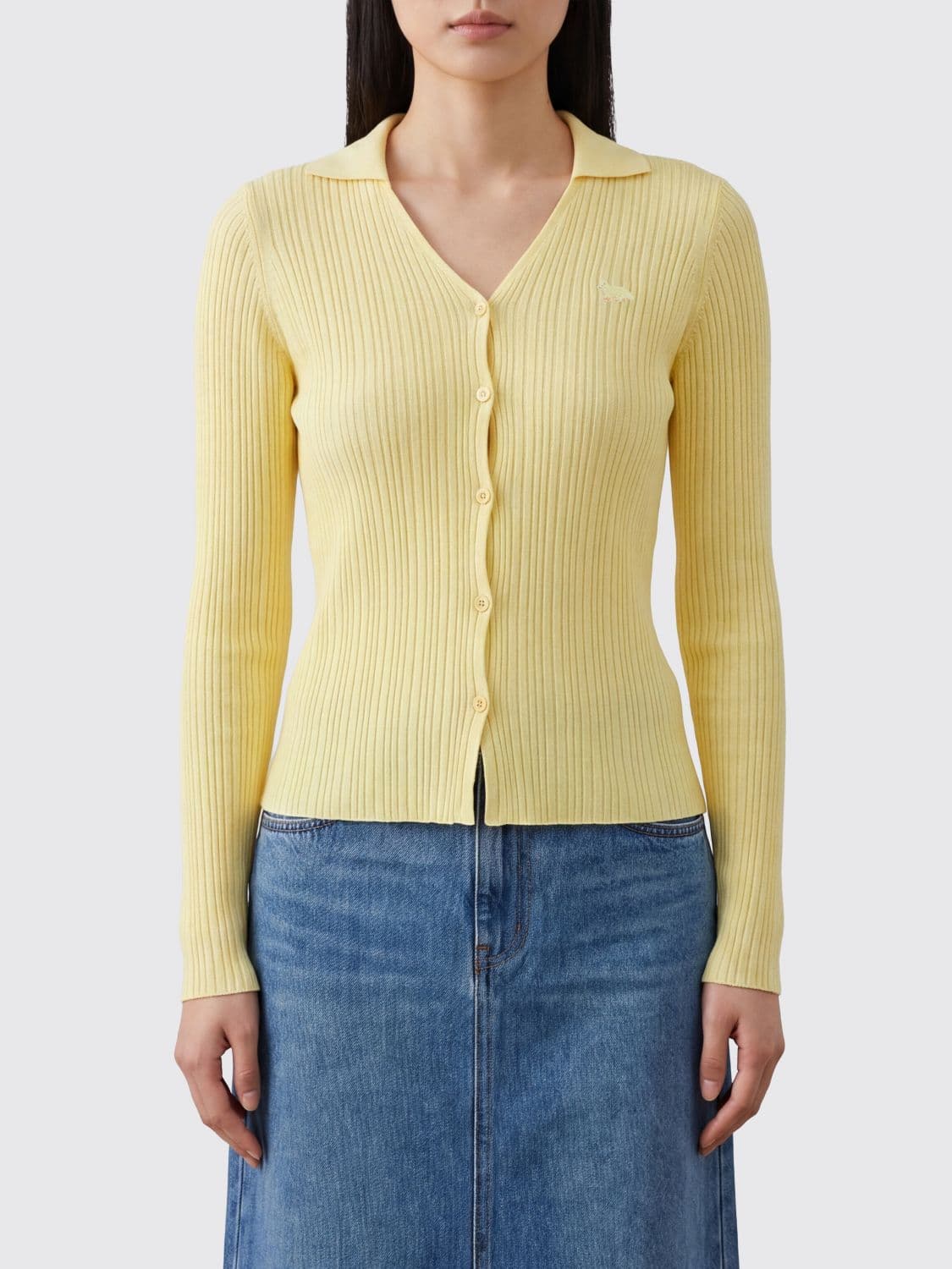 Maison Kitsuné Cotton and Viscose Cardigan