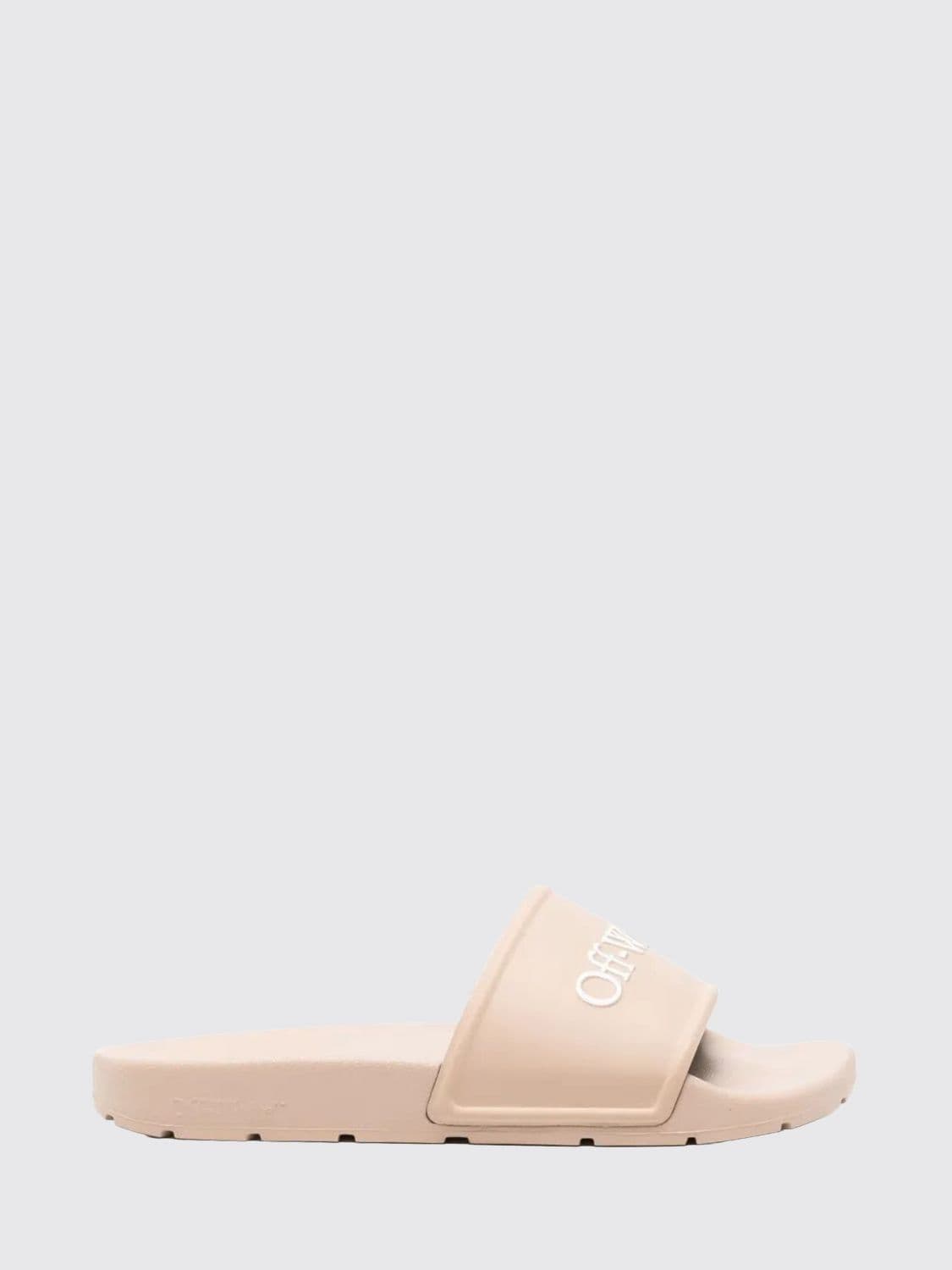 Off-White Rubber Sliders · 40