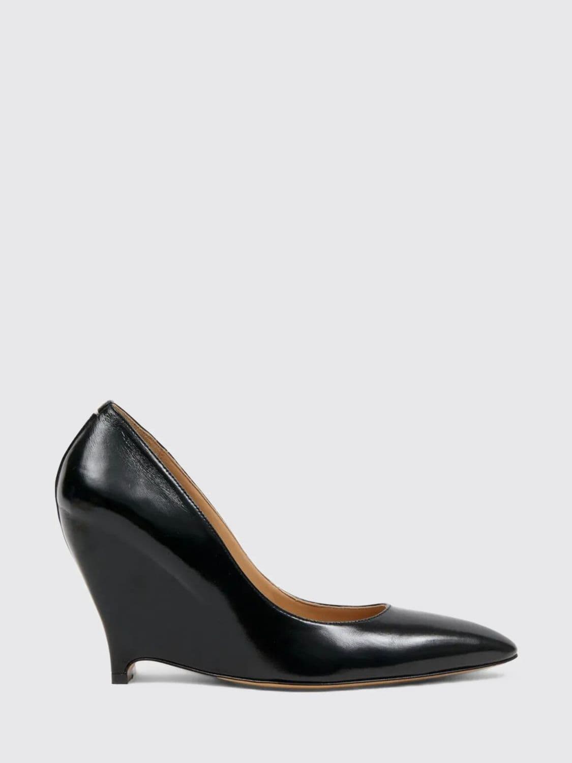 Maison Margiela Leather Wedge Pumps
