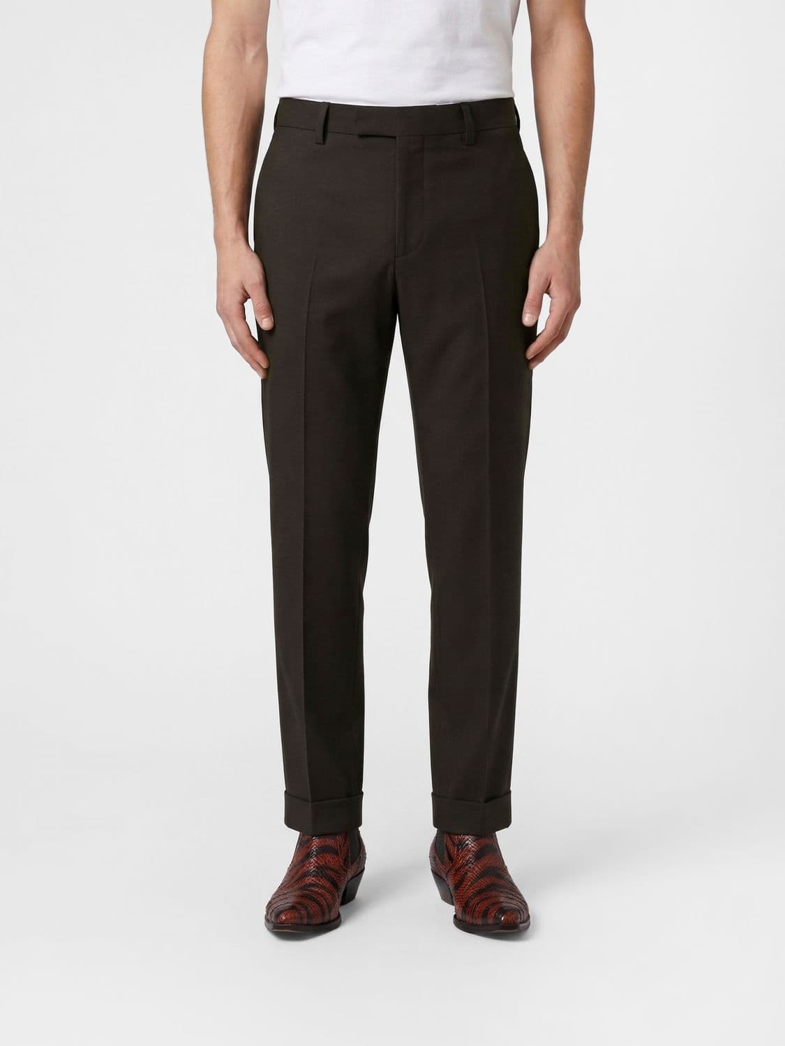 Versace Wool and Mohair Tailored Trousers