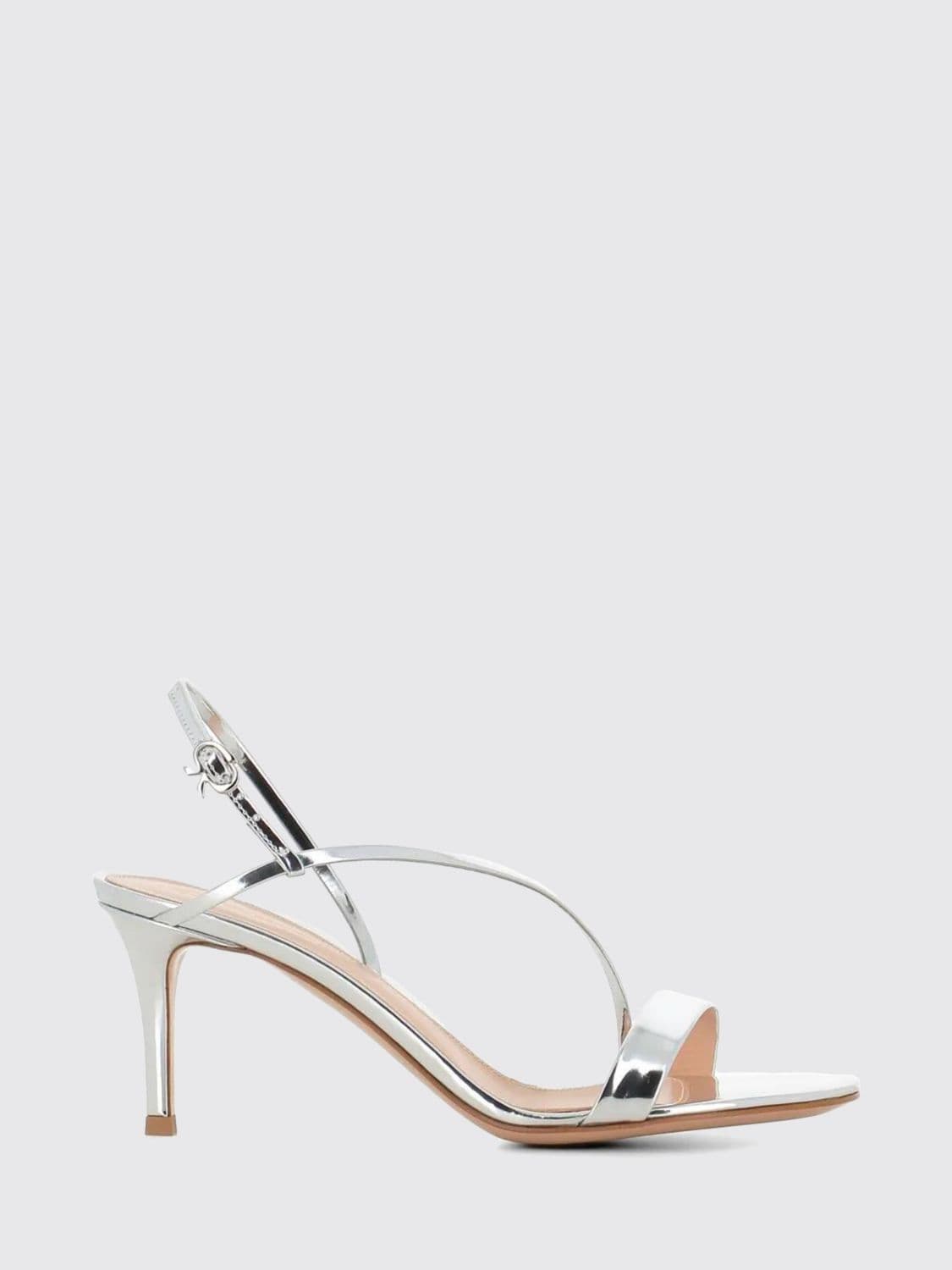Gianvito Rossi Laminated Patent Leather Sandals · 40
