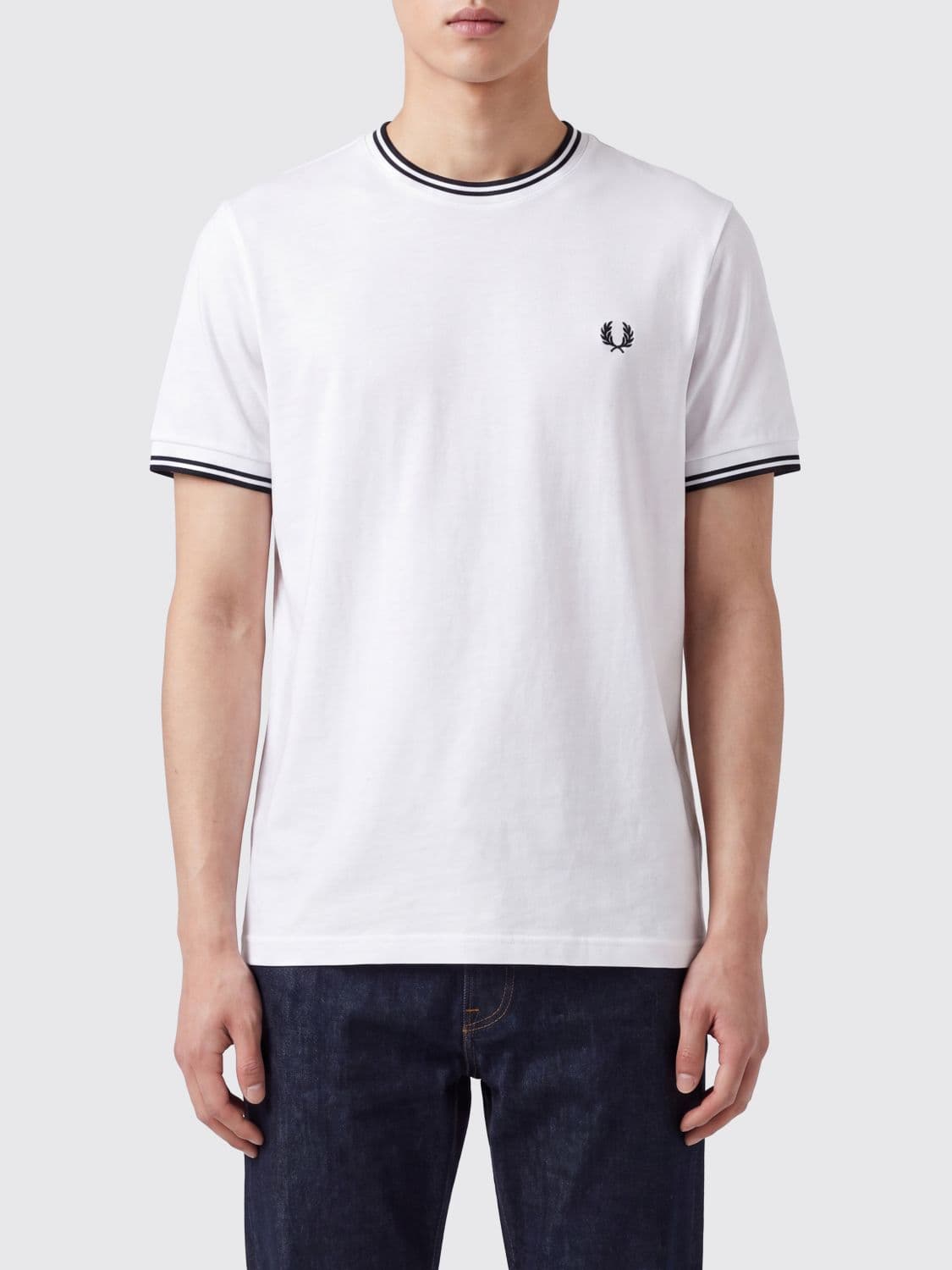 Fred Perry Cotton T-Shirt with Logo