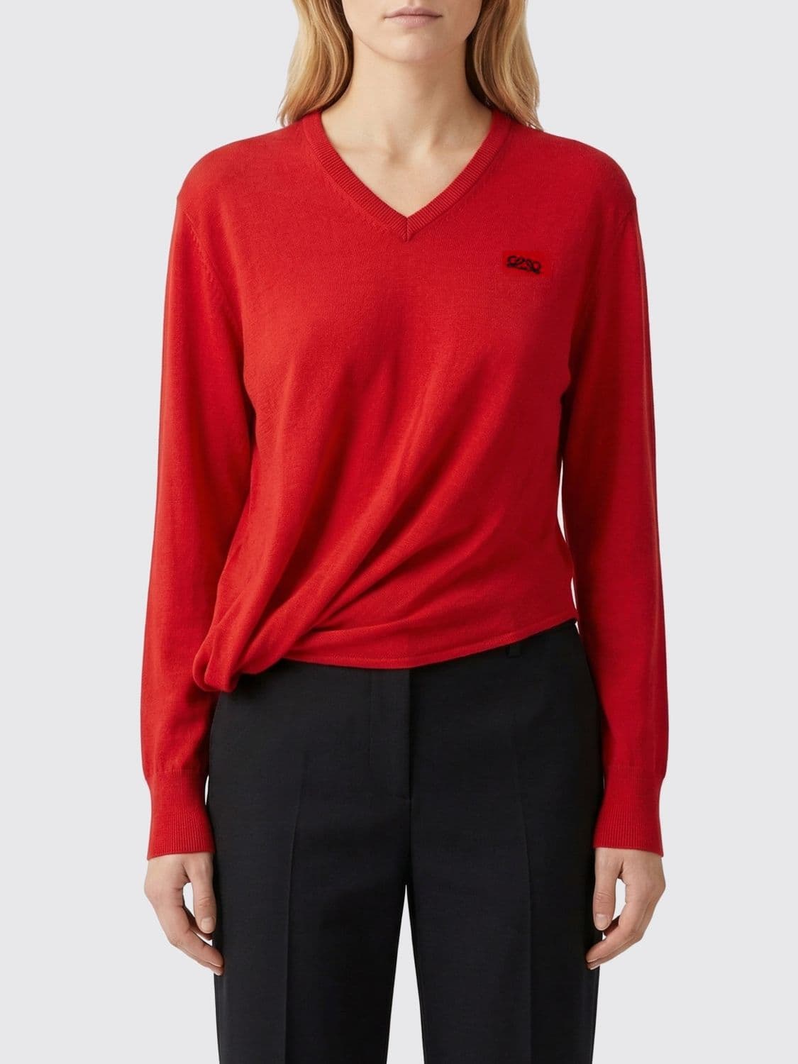 Loewe Draped Wool Blend Sweater