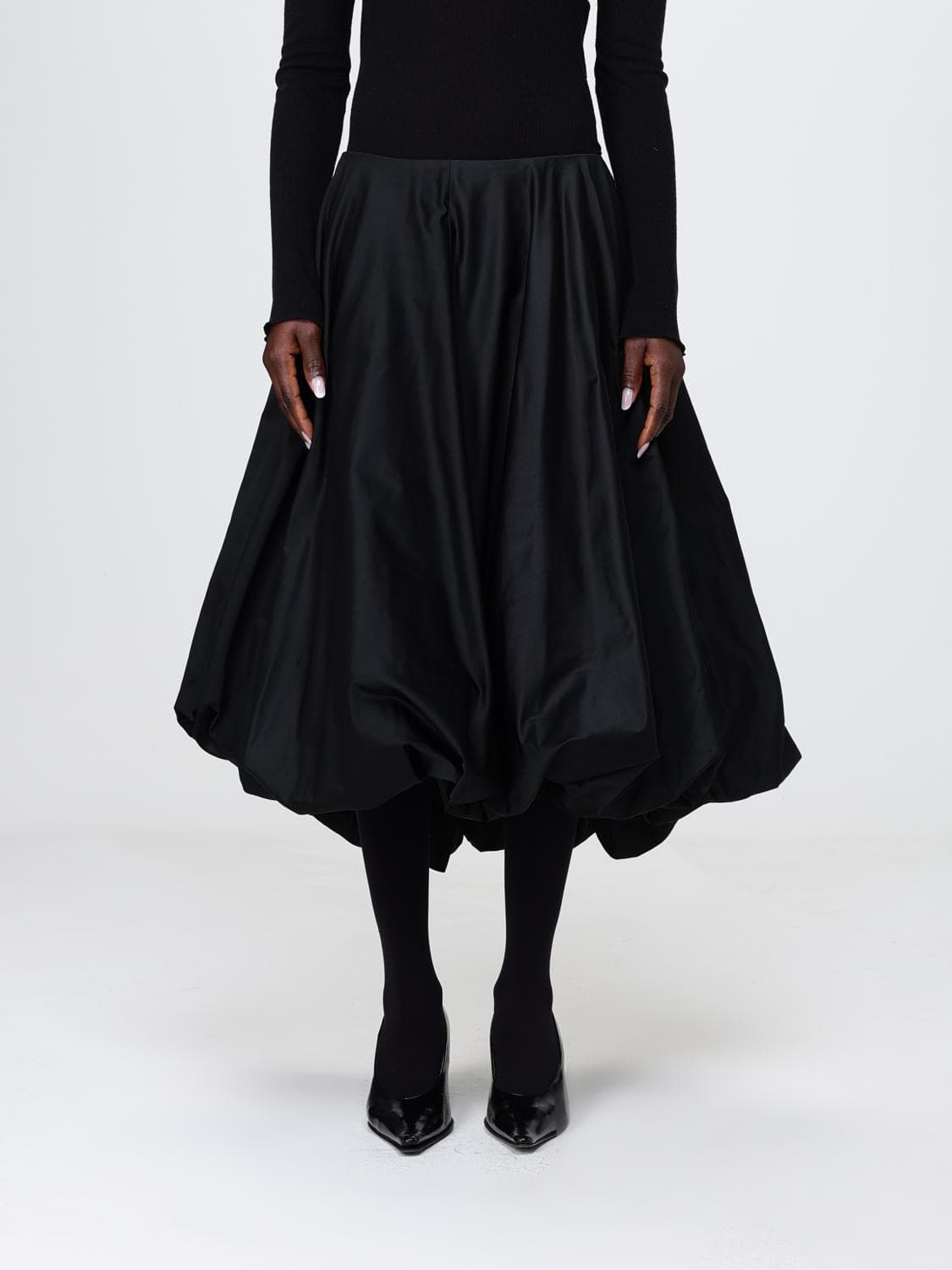 Balenciaga Silk Blend Balloon Skirt