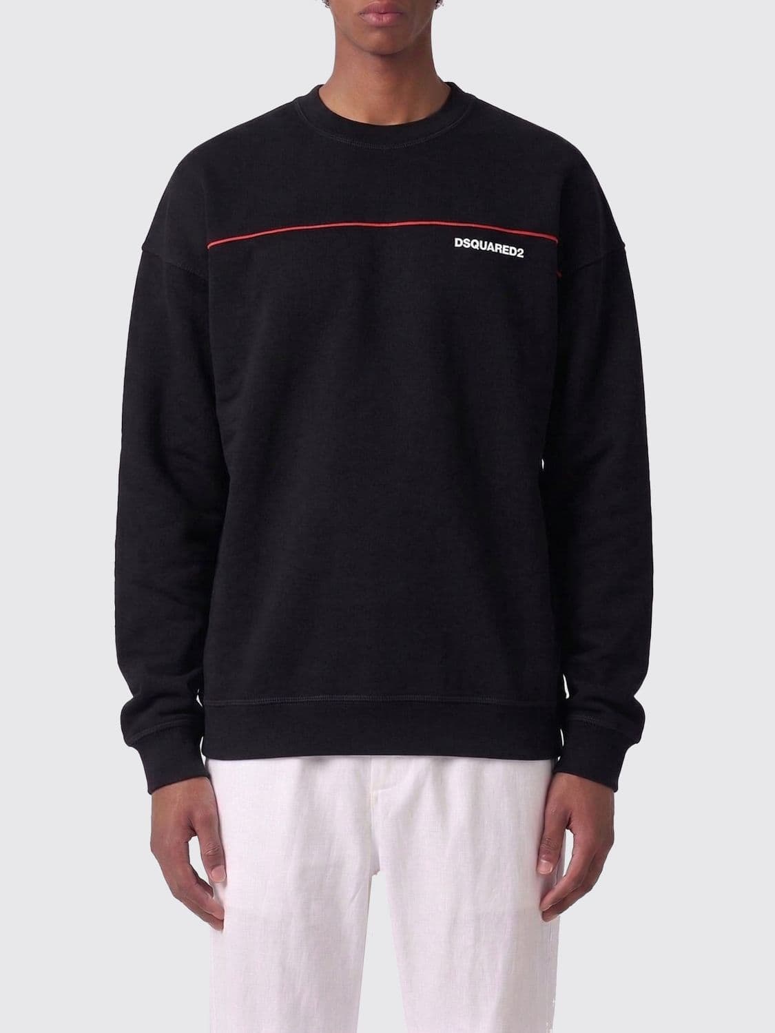Dsquared2 Cotton Sweatshirt with Logo Print