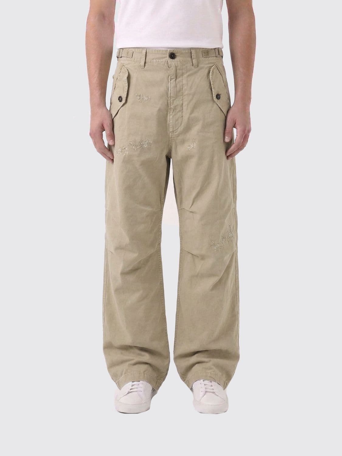 Dsquared2 Cotton Wide Leg Trousers