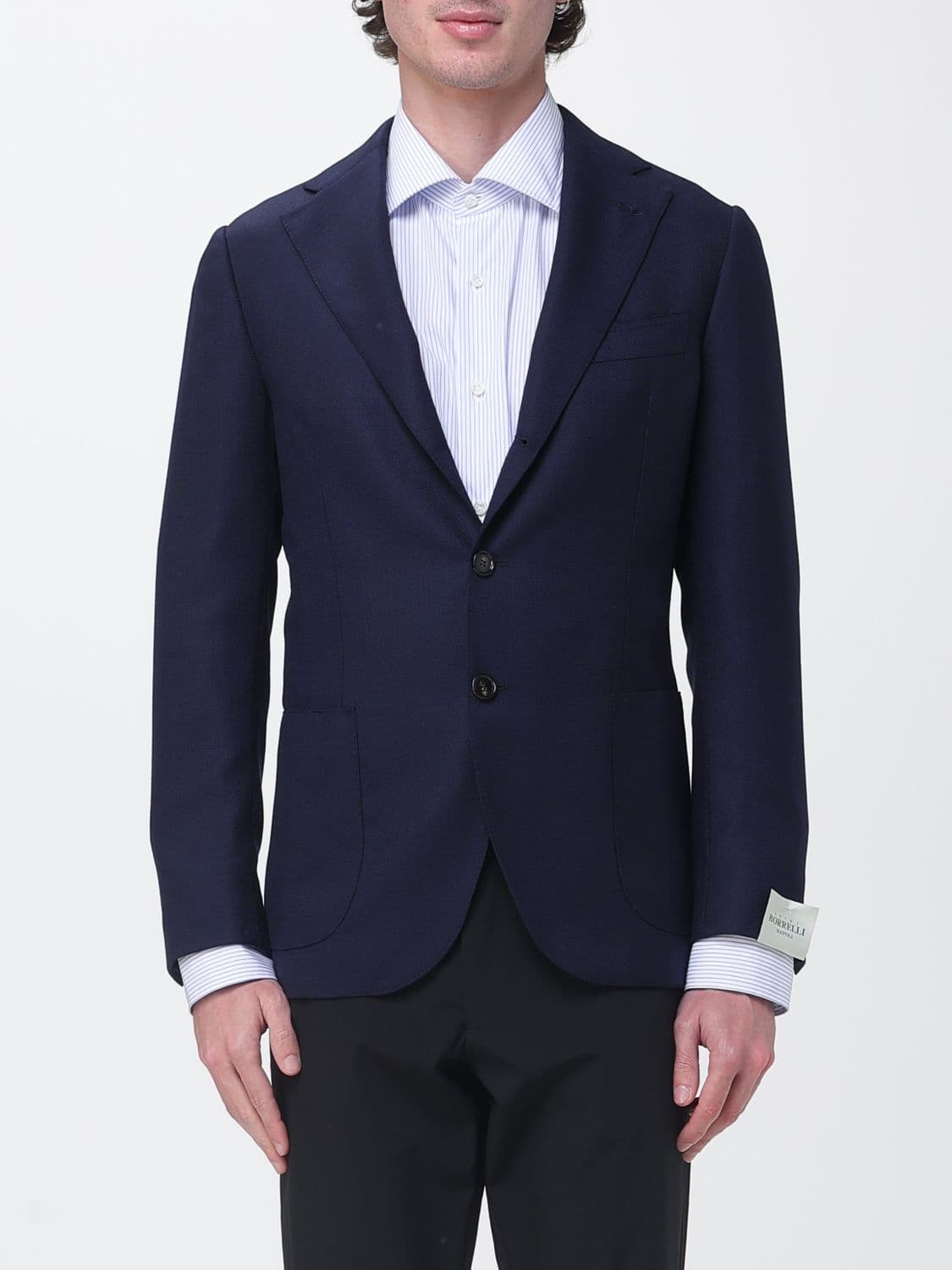 Luigi Borrelli Single-Breasted Virgin Wool Blazer