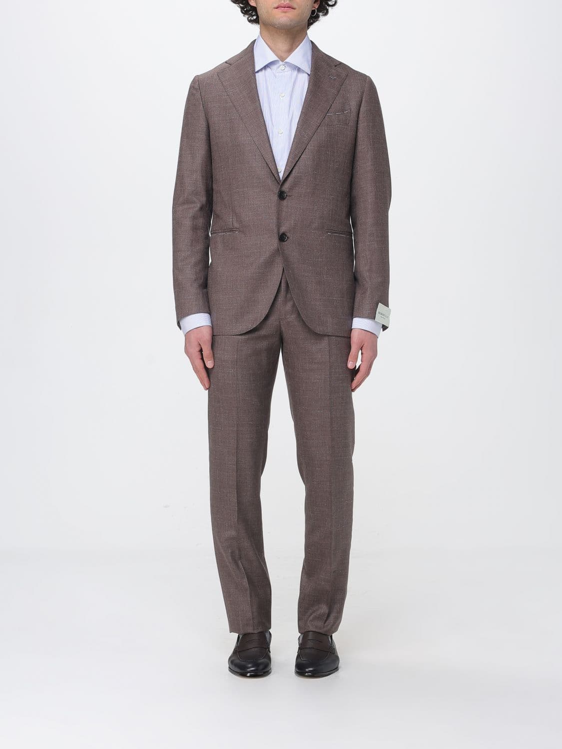 Luigi Borrelli Single-Breasted Virgin Wool Blend Suit
