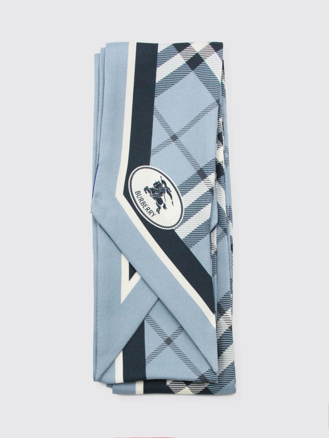 Burberry Check Print Silk Bandeau