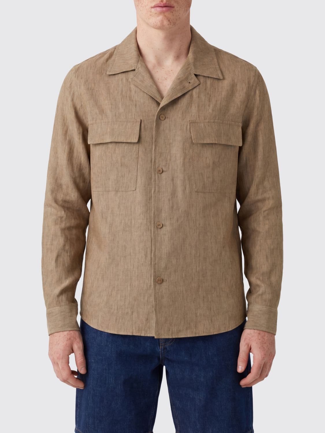 Briglia 1949 Linen Shirt Jacket