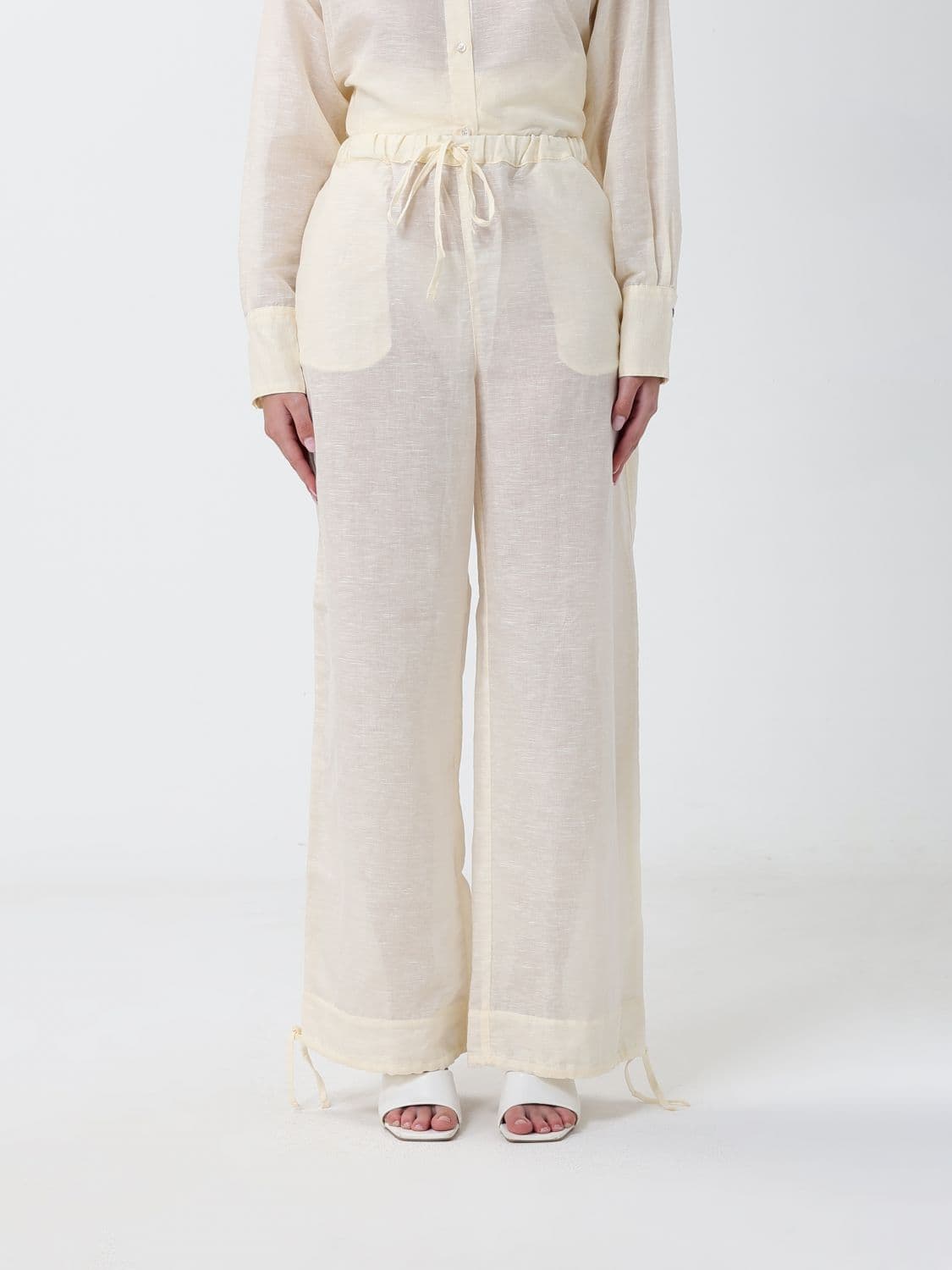 120% Lino Pants woman