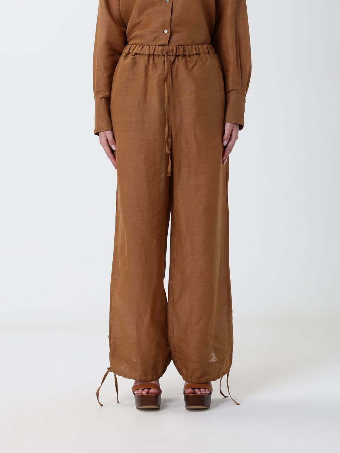 120% Lino Pants woman