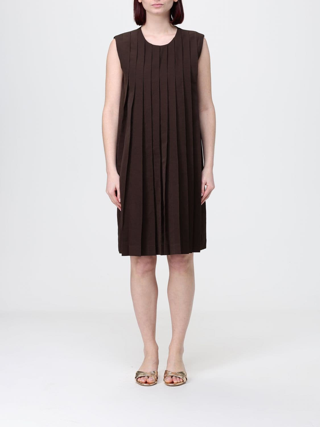 Ter Et Bantine Pleated Linen Blend Mini Dress